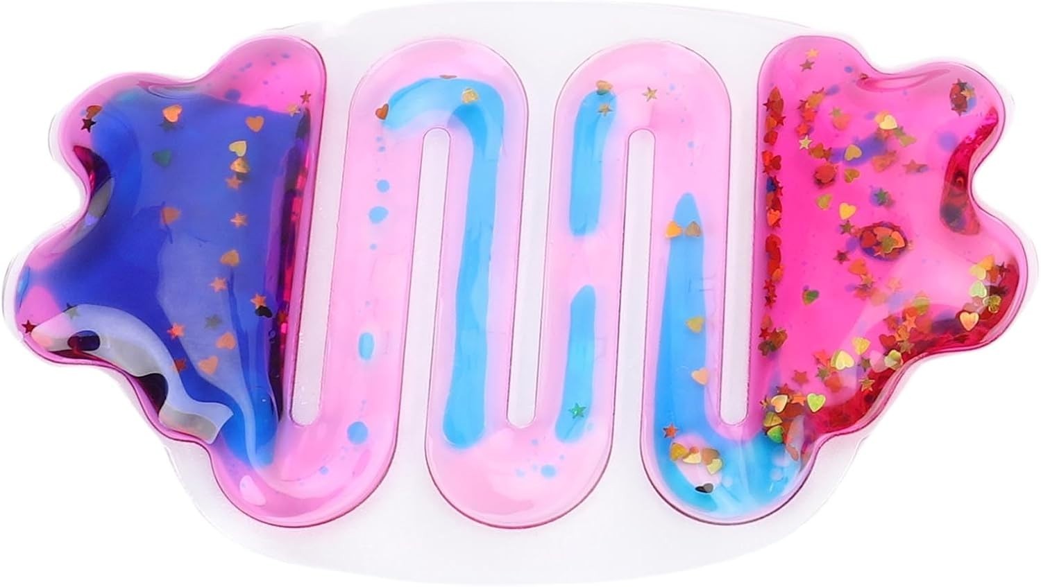 Liquid Motion Squeeze Tube Fidget Toy Glitter Stress Relief Sensory