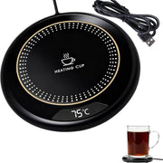 USB Coffee Mug Warmer 3 Temp 8H Auto Shut Off Desk Heater