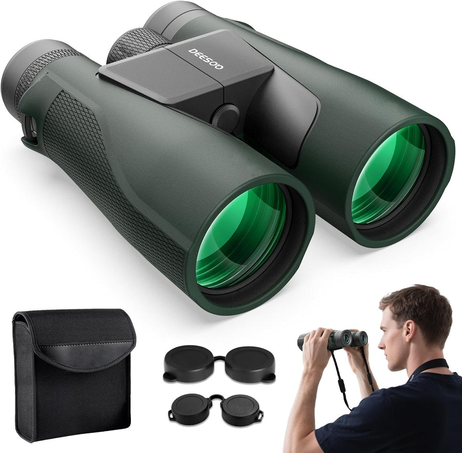 15x56 High Power Binoculars HD Long-Range Waterproof Birdwatching Travel Optics
