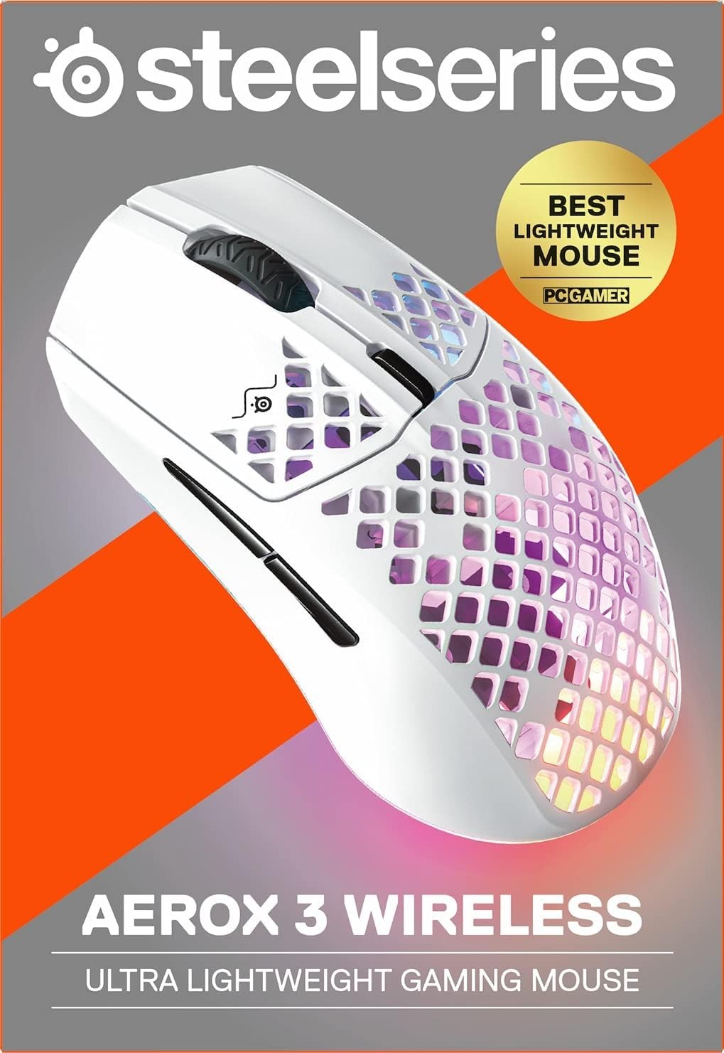 Ultra Lightweight Wireless Gaming Mouse RGB 18K DPI Bluetooth 2.4G Rechargeable