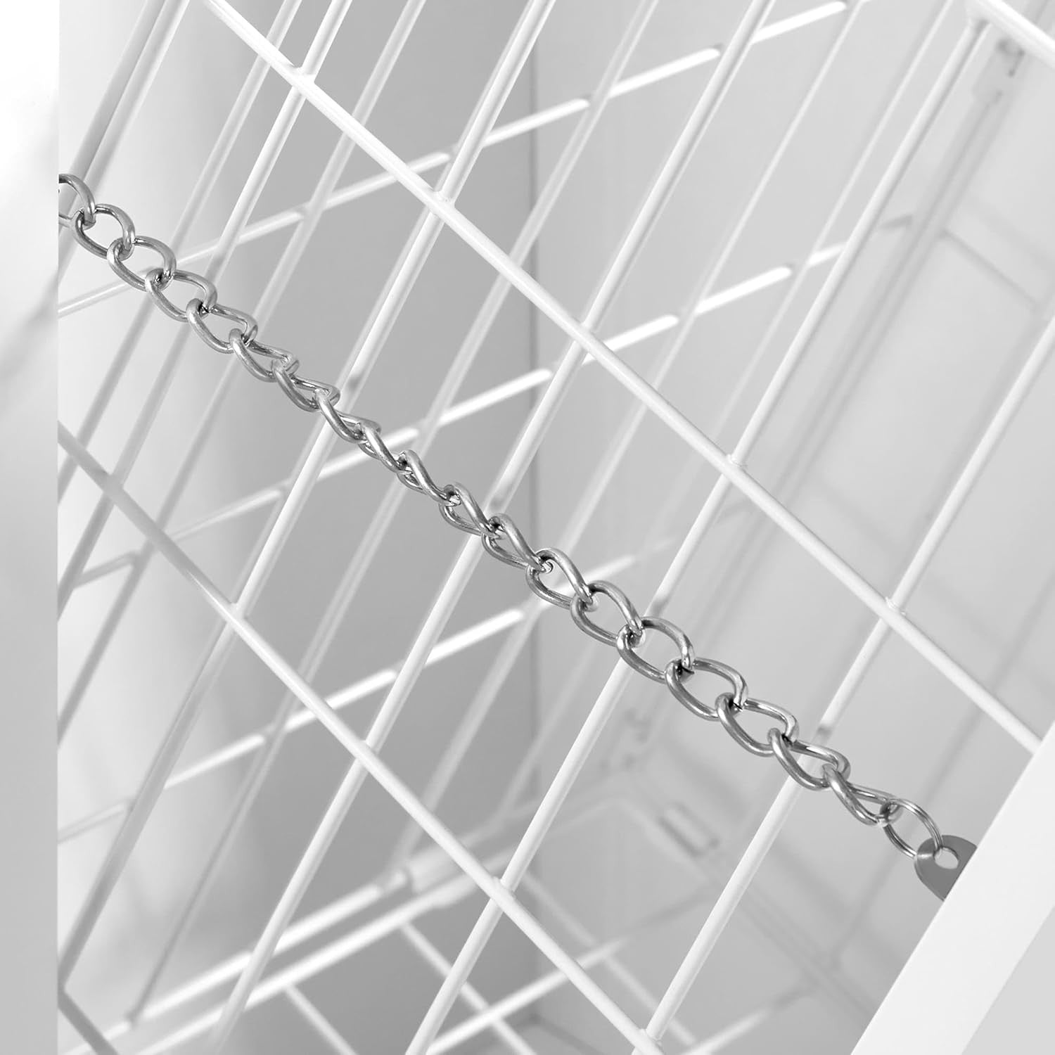 Tall Bathroom Laundry Cabinet with Hamper Drawer Storage Unit White