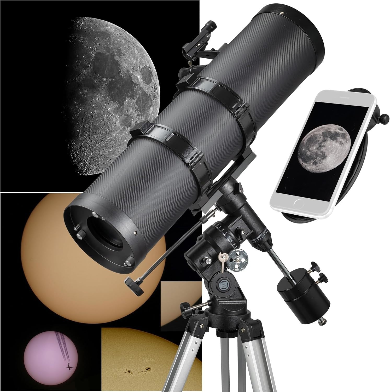 Newtonian Telescope 150/1400 EQ Catadioptric Set with Tripod & Extras