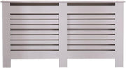 Grey High Gloss Radiator Cover MDF Cabinet | Large Modern Heater Guard
