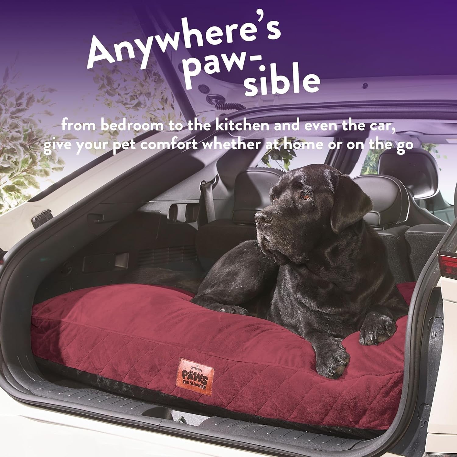 XL Luxury Orthopedic Dog Bed 120x90cm Washable Non Slip