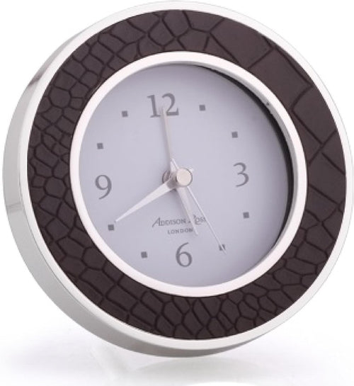 Silent Sweep Analogue Alarm Clock Battery Powered Luxury Bedside Decor