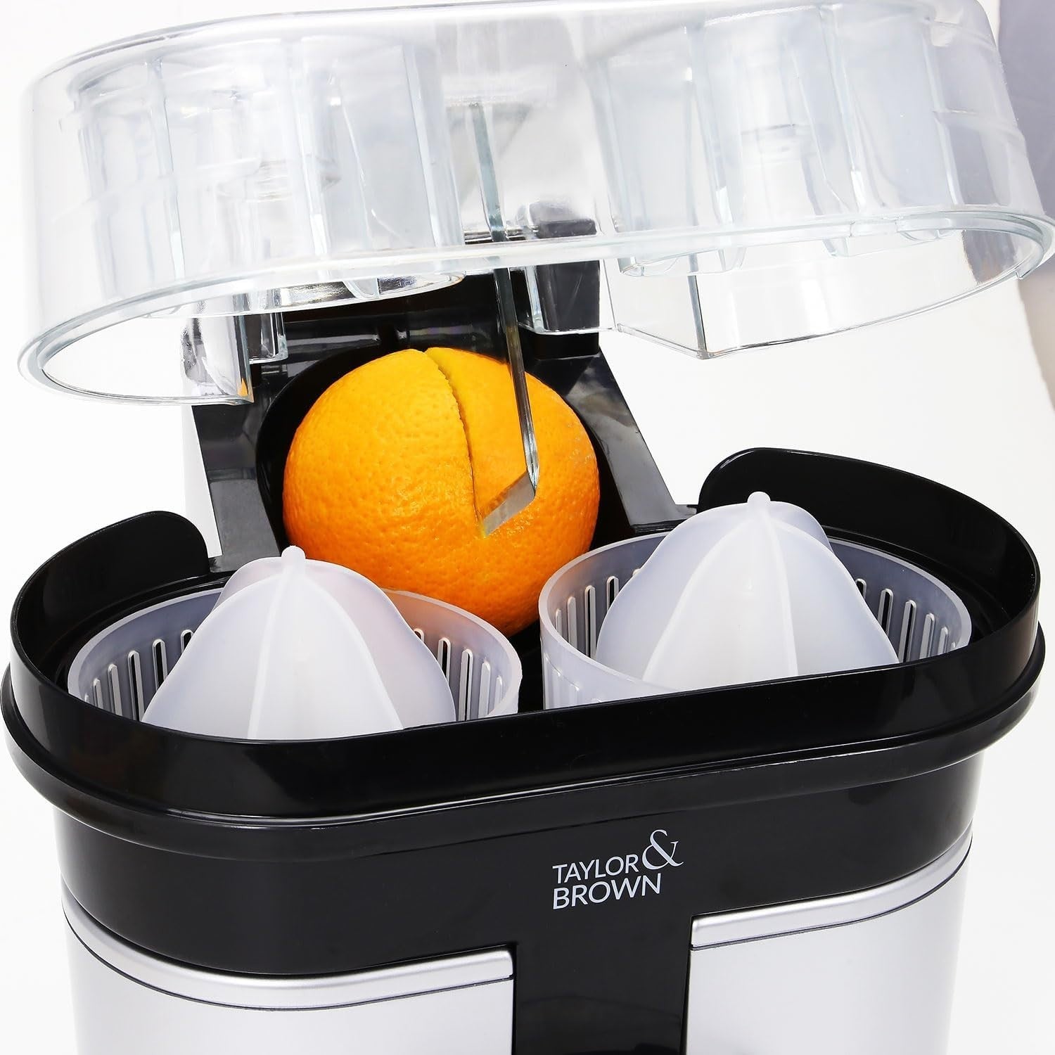 Electric Twin Citrus Juicer 90W Anti Drip Fast Lemon Orange Squeezer