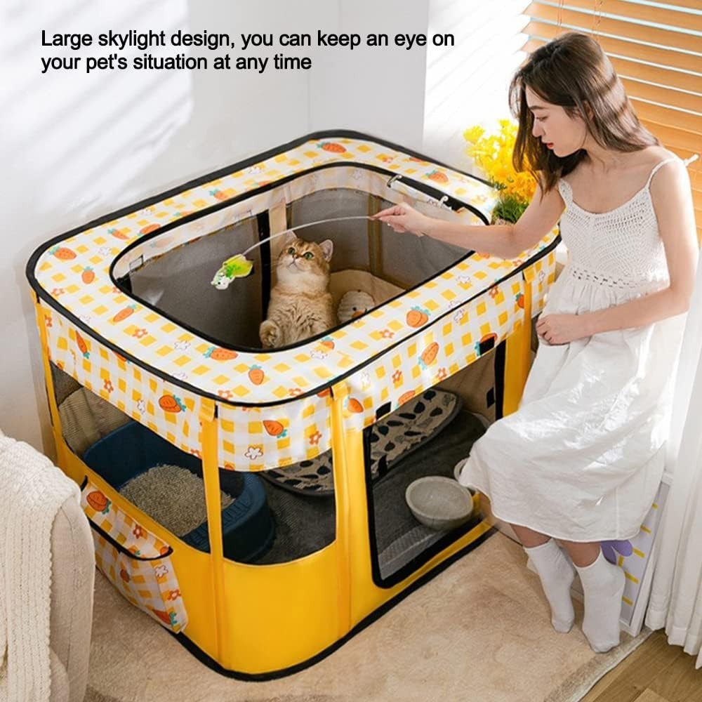 Foldable Pet Playpen Portable Indoor Outdoor Puppy Cat Tent Cage Fence XXL