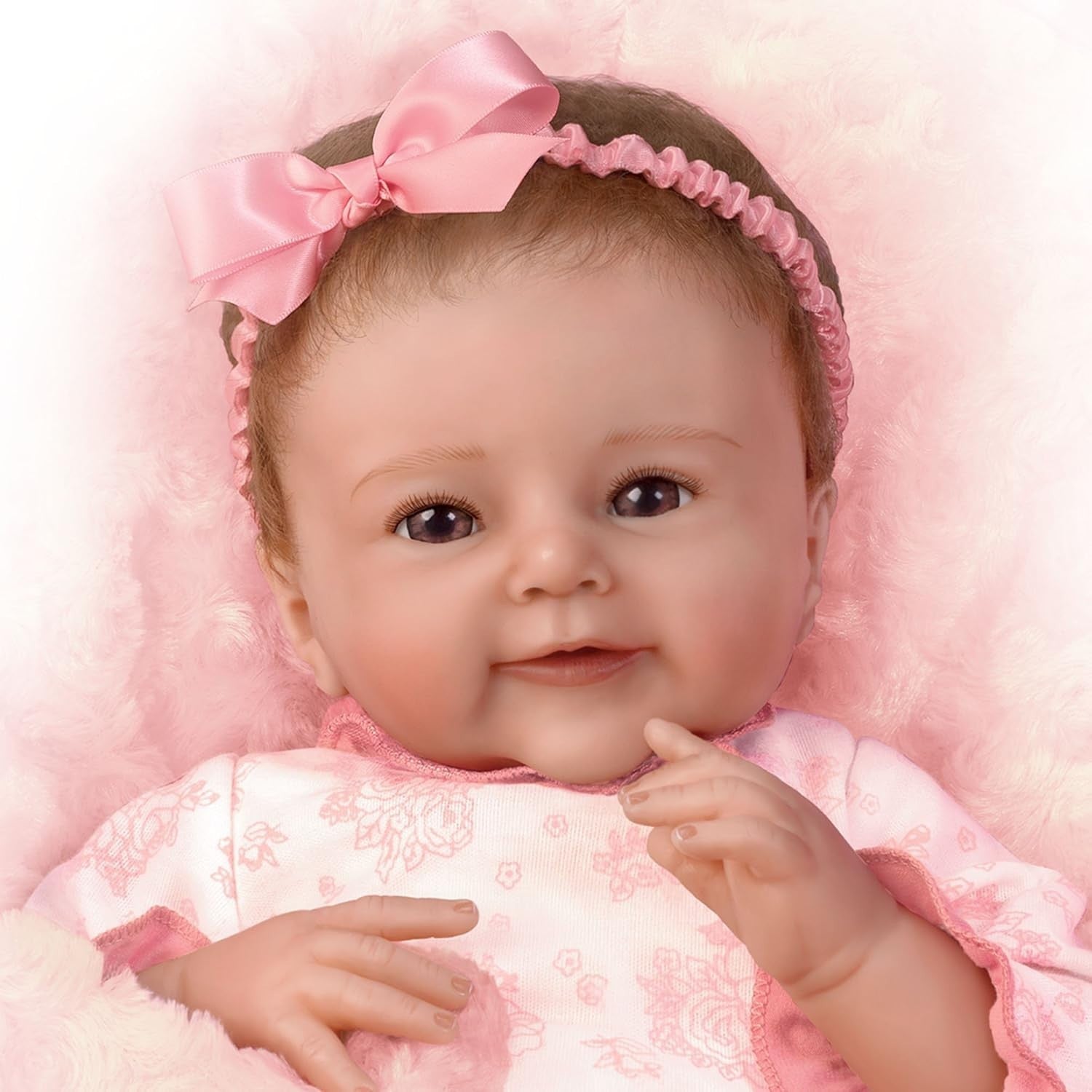 18” Lifelike Baby Doll Soft Vinyl Skin Weighted Cloth Body Blanket