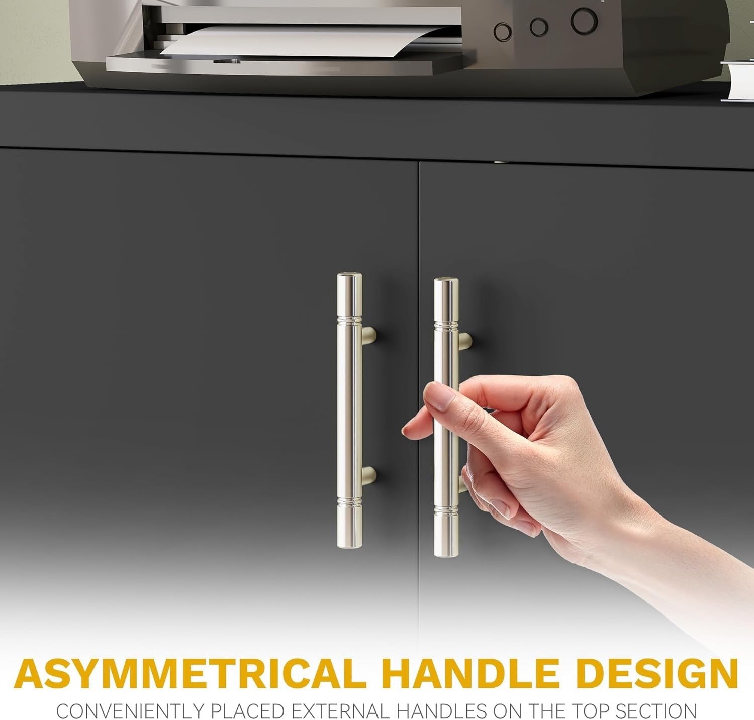 Metal Office Storage Cabinet with Lockable Doors & Adjustable Shelves, 80x40x90c