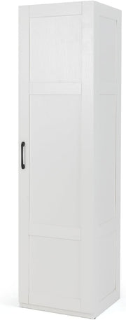Tall White Kitchen Cupboard 4 Tier Wooden Storage Cabinet Organizer Unit