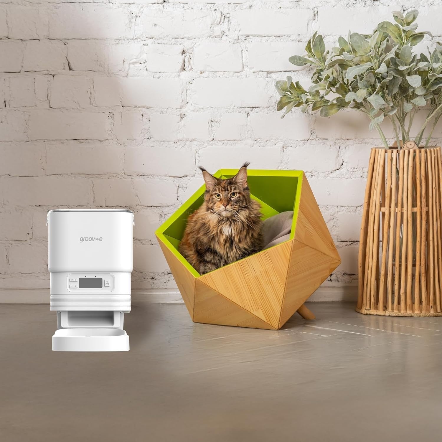 Automatic Pet Feeder 4L Dry Food Dispenser Timer 6 Meals Portion Control