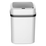 13L Automatic Sensor Trash Can USB Charging Touchless Bin White
