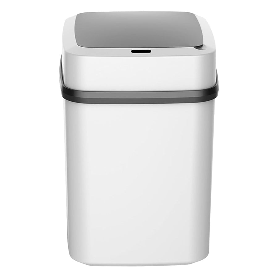 13L Automatic Sensor Trash Can USB Charging Touchless Bin White