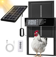 Solar Automatic Chicken Coop Door Timer Light Sensor Remote