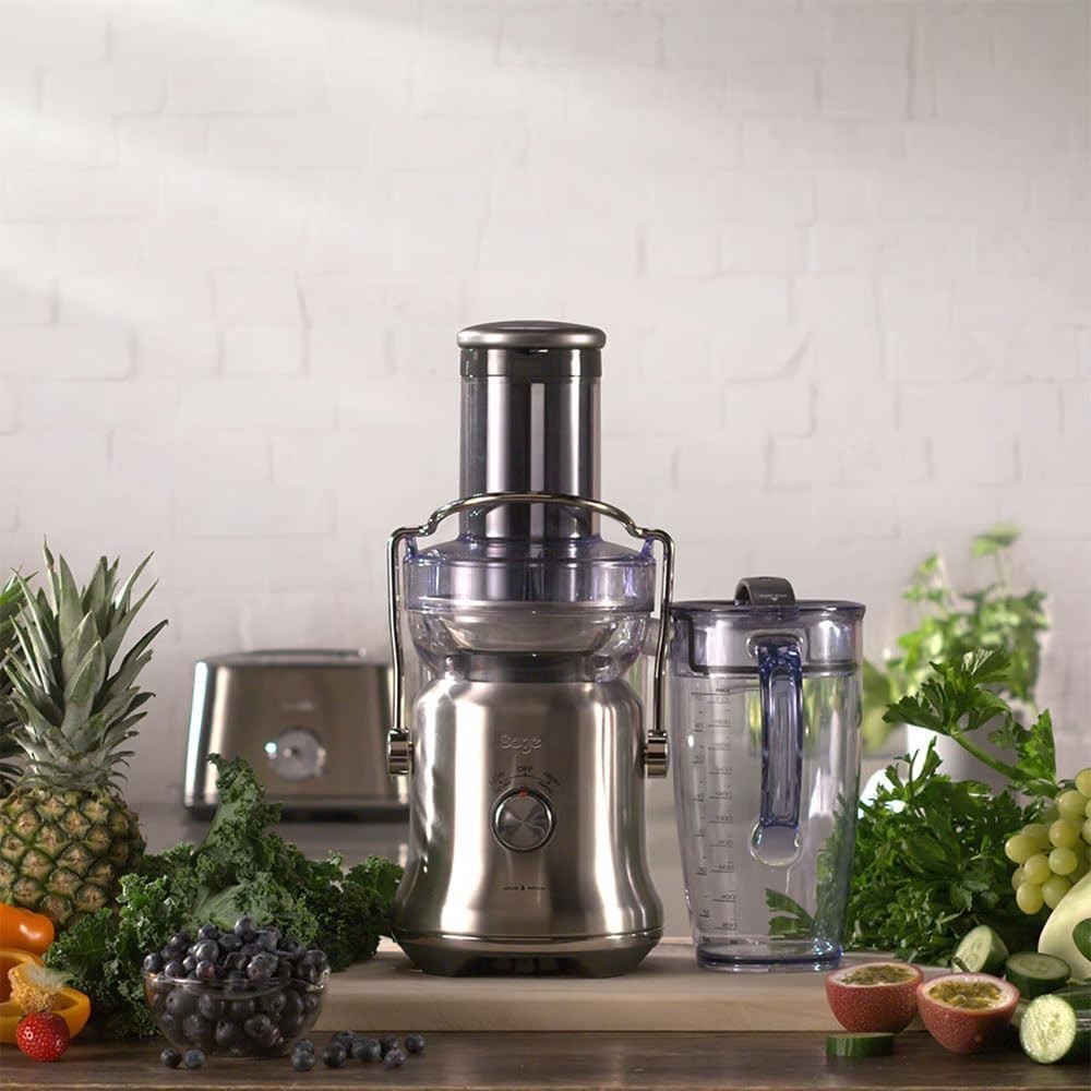XL Cold Juicer 88mm Feed Chute 2L Capacity Quiet Motor 2 Speed Silver