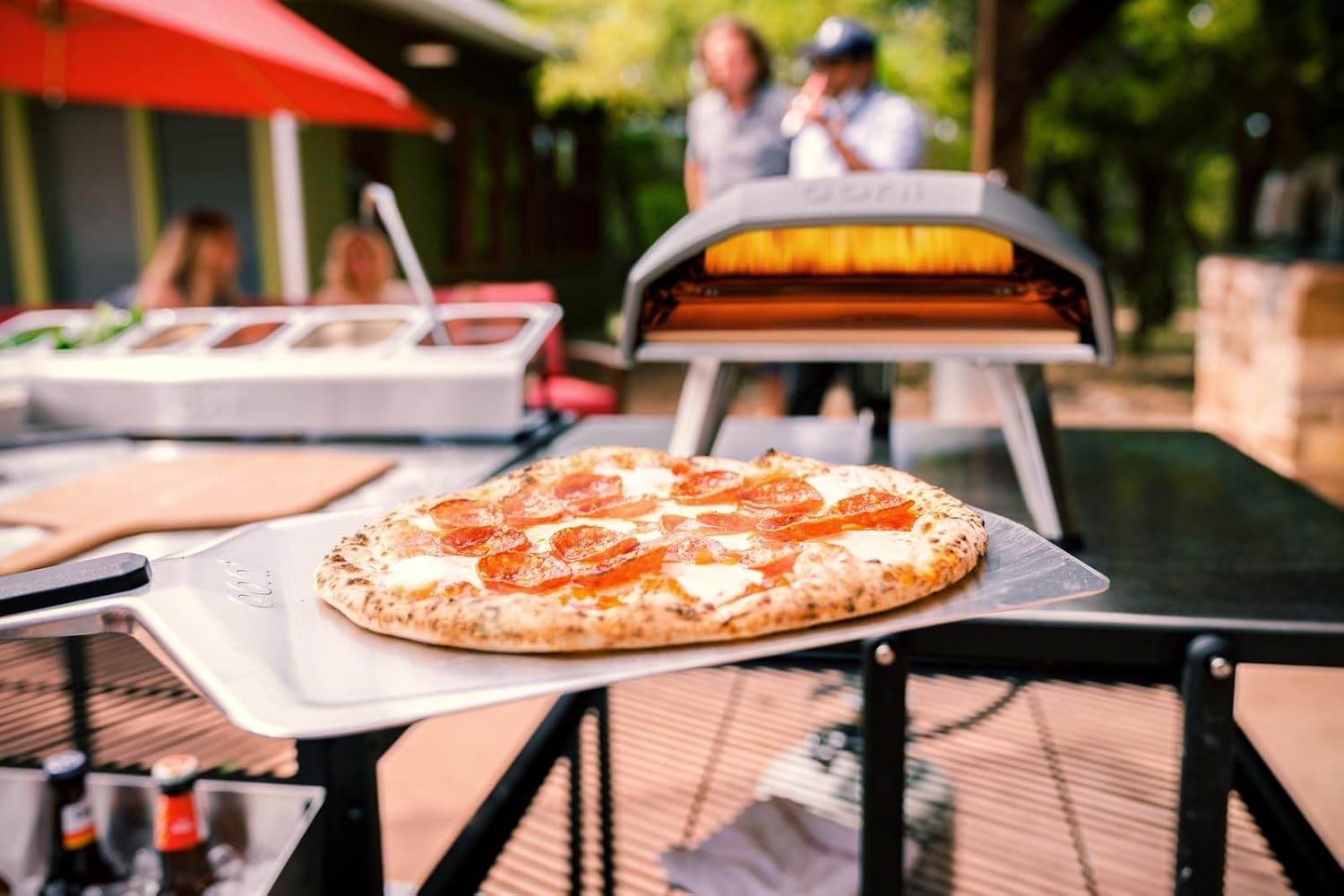 12" Outdoor Gas Pizza Oven 500°C Portable Propane Stonebake BBQ Cooker
