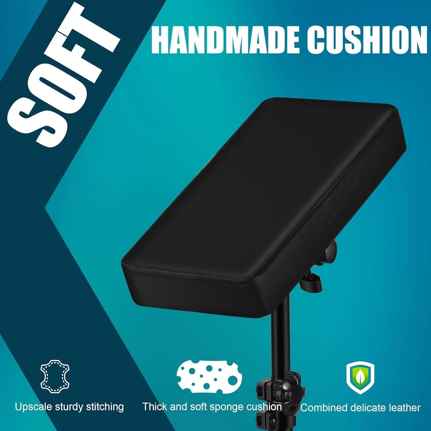 Tattoo Arm Rest Stand Adjustable Height Soft Pad Heavy Duty Studio
