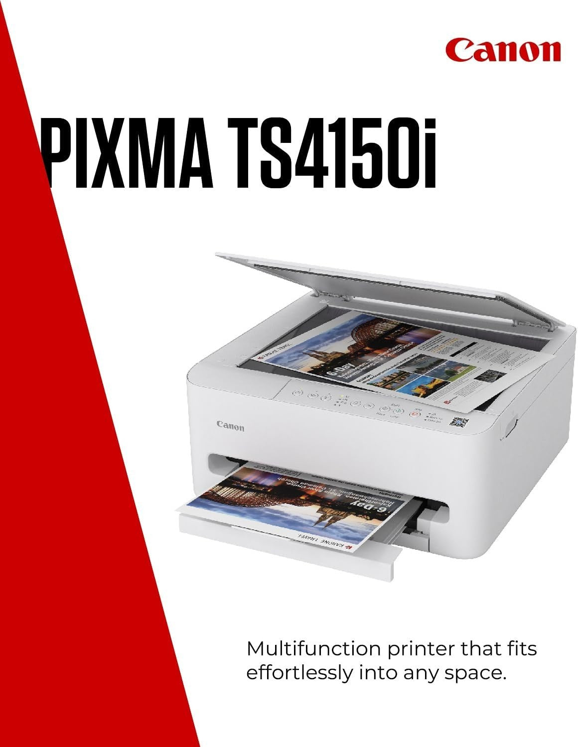 White TS4150I Wireless Colour Inkjet Printer All-in-One Auto Duplex A4