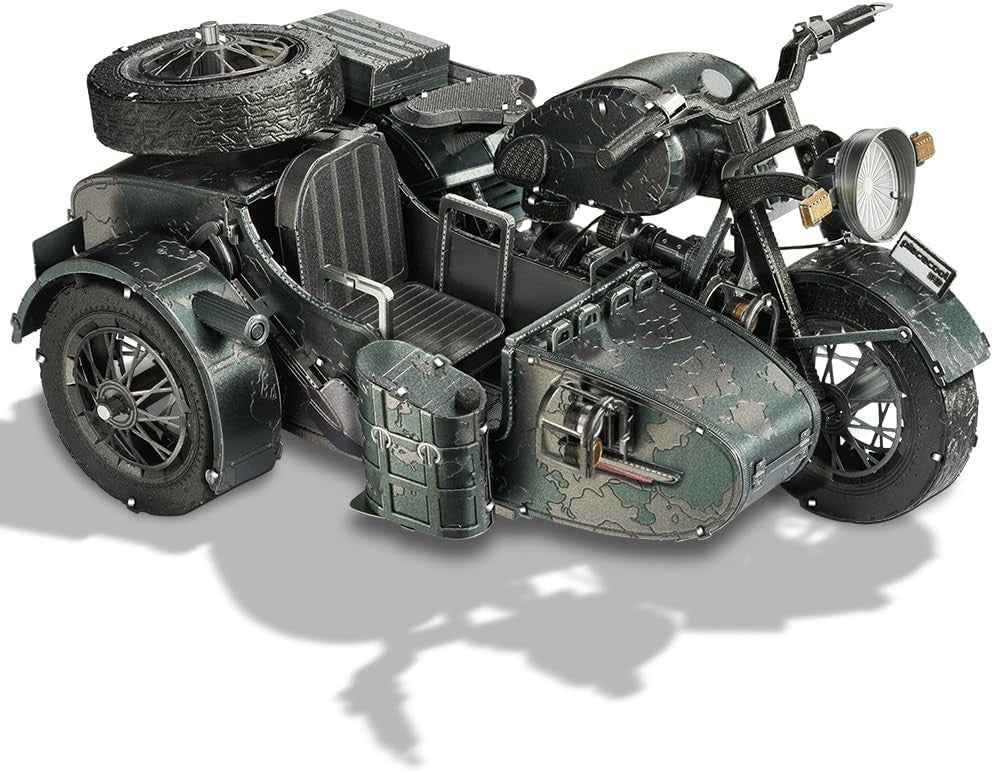 Metal 3D Motorcycle Puzzle Kit for Adults | 193Pcs DIY Model Gift Display