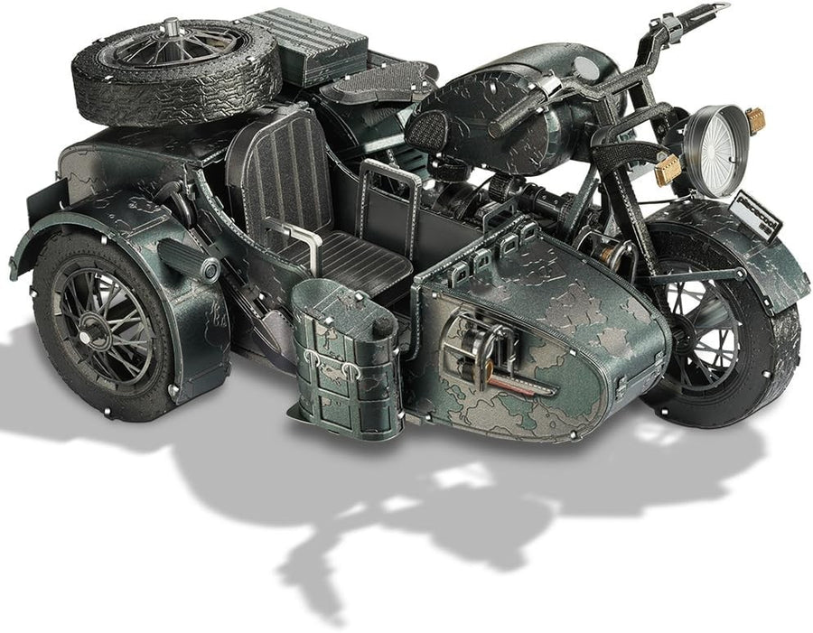 Metal 3D Motorcycle Puzzle Kit for Adults | 193Pcs DIY Model Gift Display
