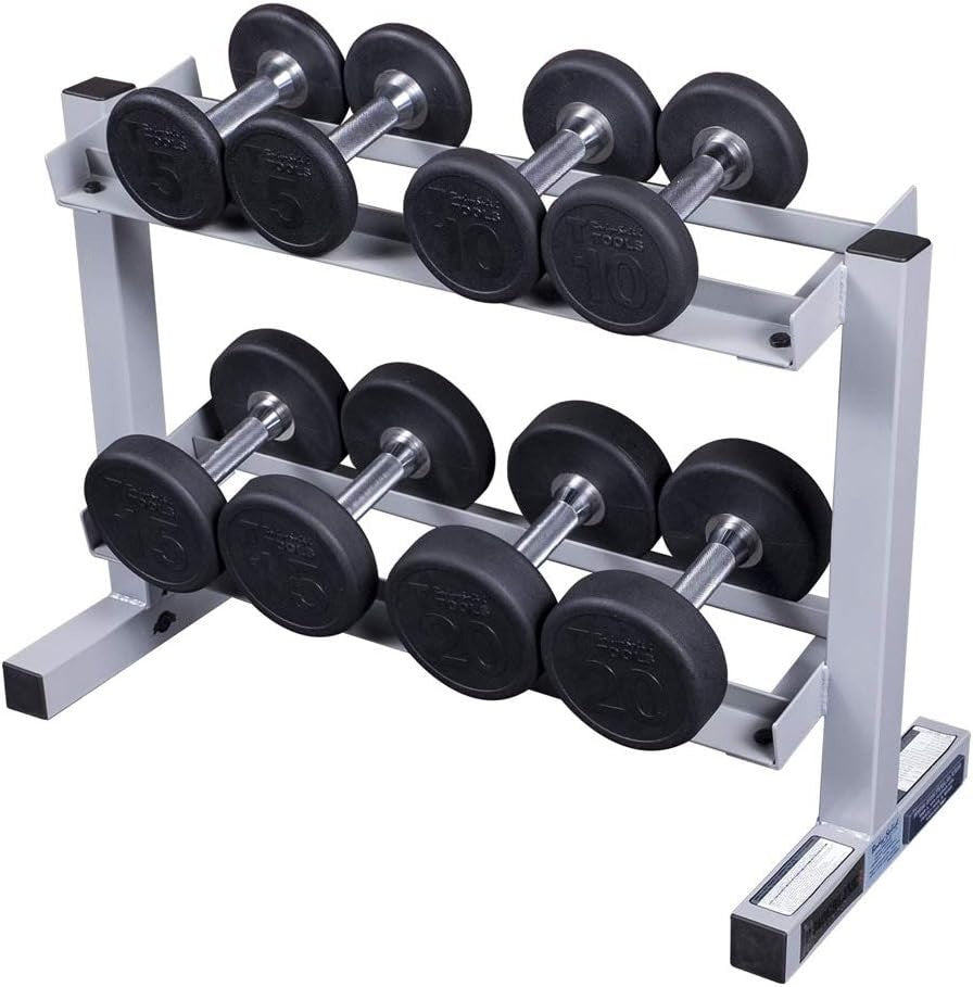 Heavy-Duty 3-Tier Dumbbell Rack 81.3W x 35.6D x 55.9H cm – Home Gym