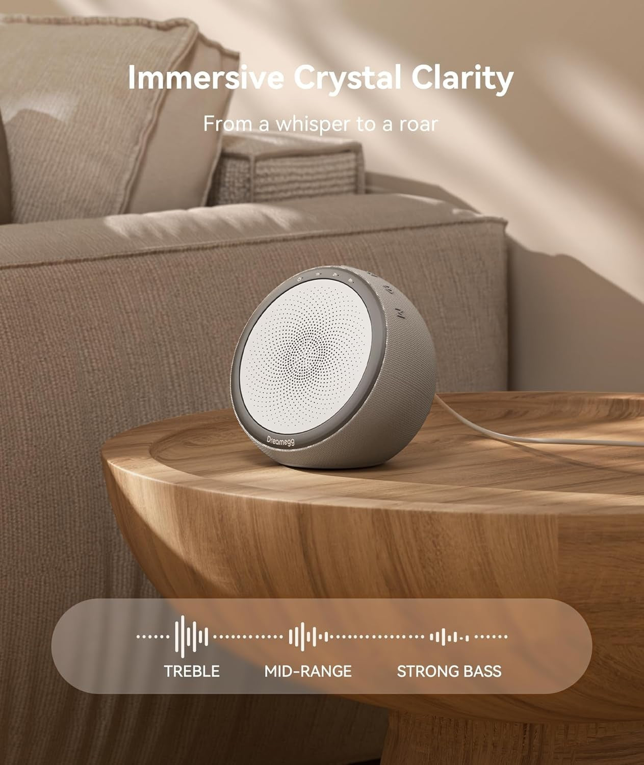 White Noise Machine for Sleep & Relaxation | 29 Soothing Sounds, Bluetooth, Time
