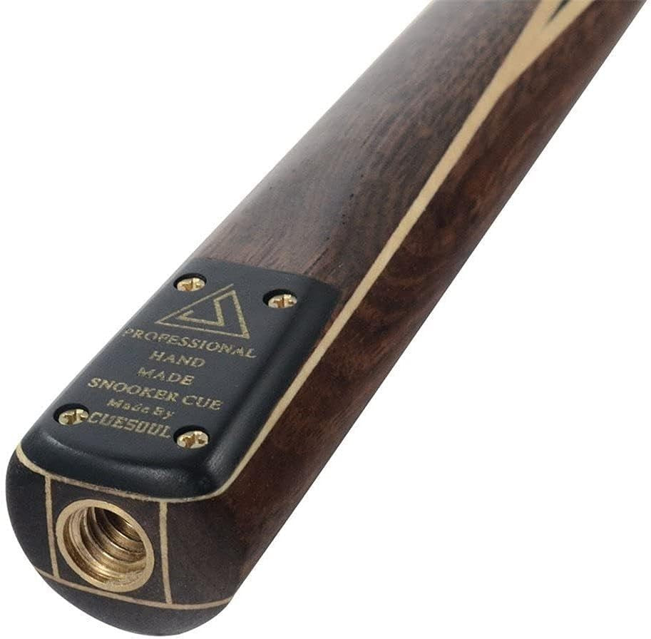 57in Rosewood Snooker Cue 18oz 9.5mm Tip 3/4 Joint w Case