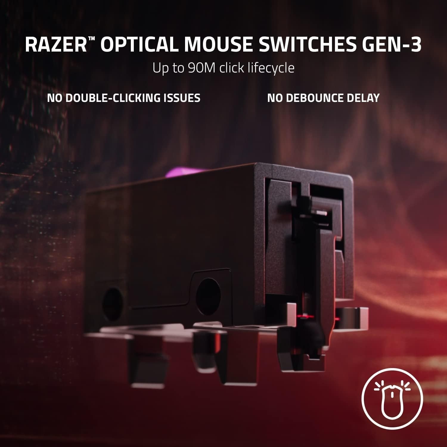 Ultra Light Wireless Gaming Mouse 30K DPI Pro Sensor Esports Performance