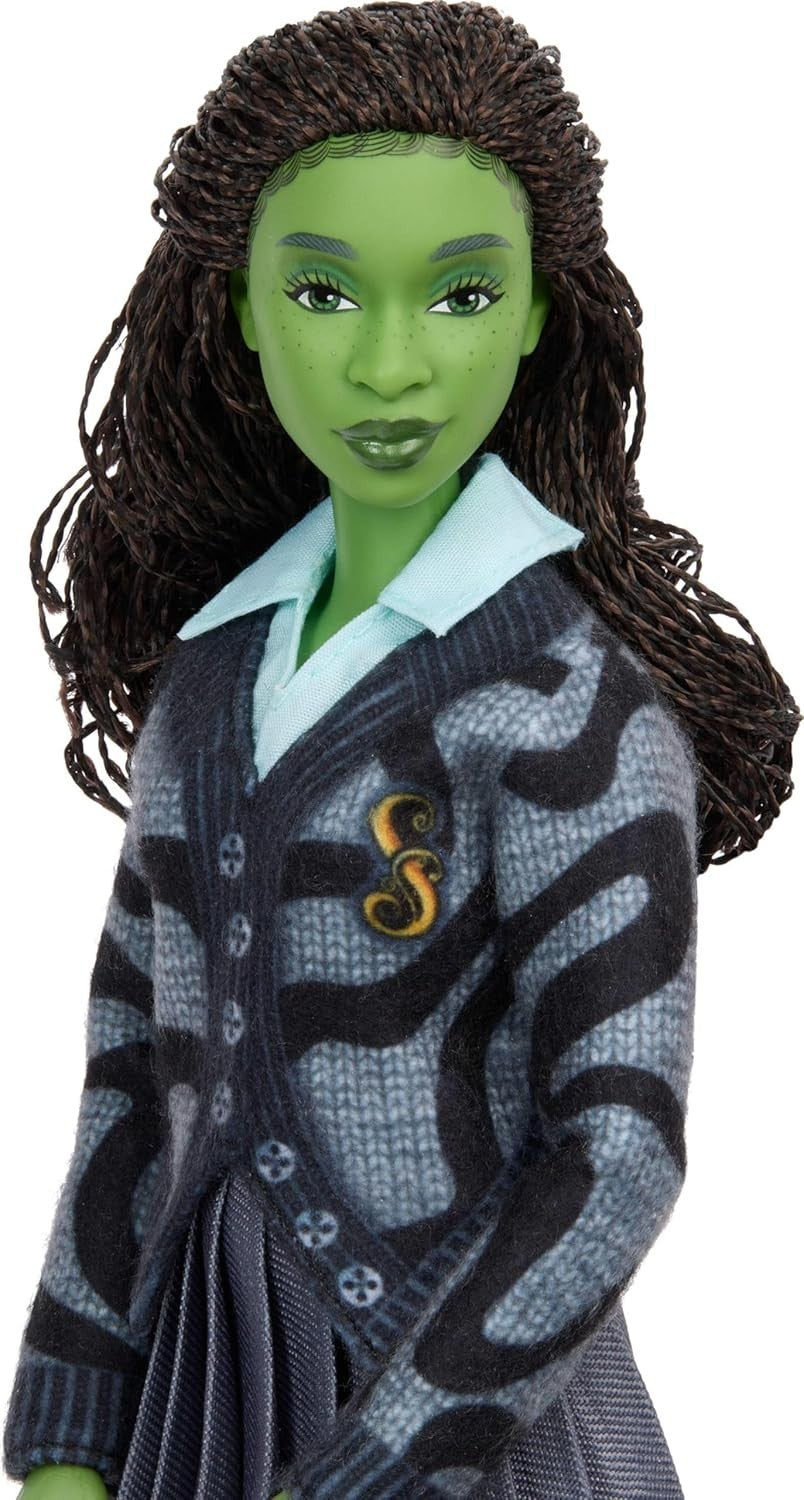 Magic School Fashion Doll Green Skin Poseable Outfit Bag Book Toy Gift
