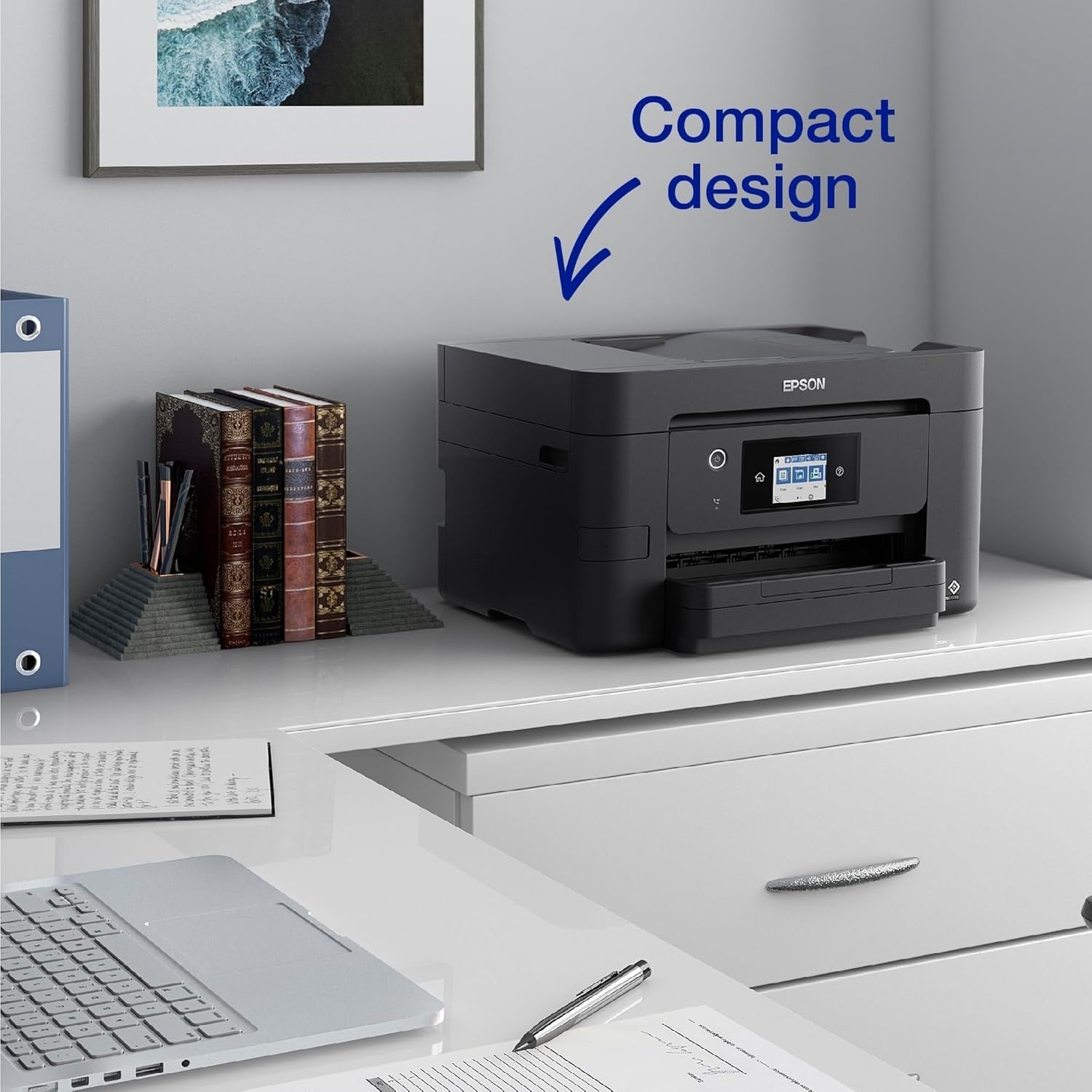 A4 Wireless Colour Printer Scanner Copier Fax Auto-Duplex Black