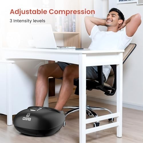 Foot Massager with Heat, Shiatsu, Deep Kneading, Vibration & Compression
