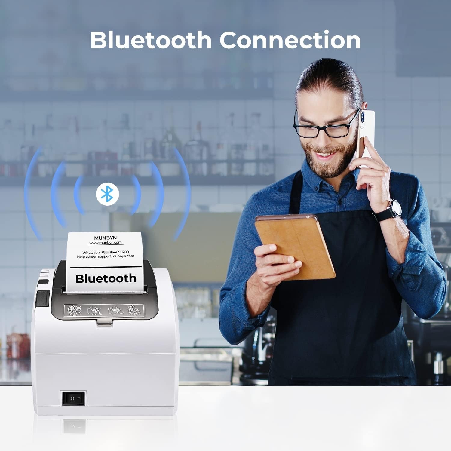 Thermal Receipt Printer POS USB/Ethernet for Home & Business