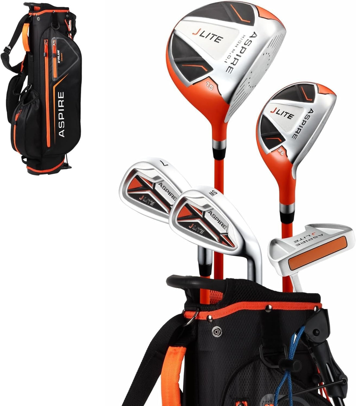 Junior Right Hand Golf Club Set Ages 9–12 Lightweight Forgiving Stand Bag
