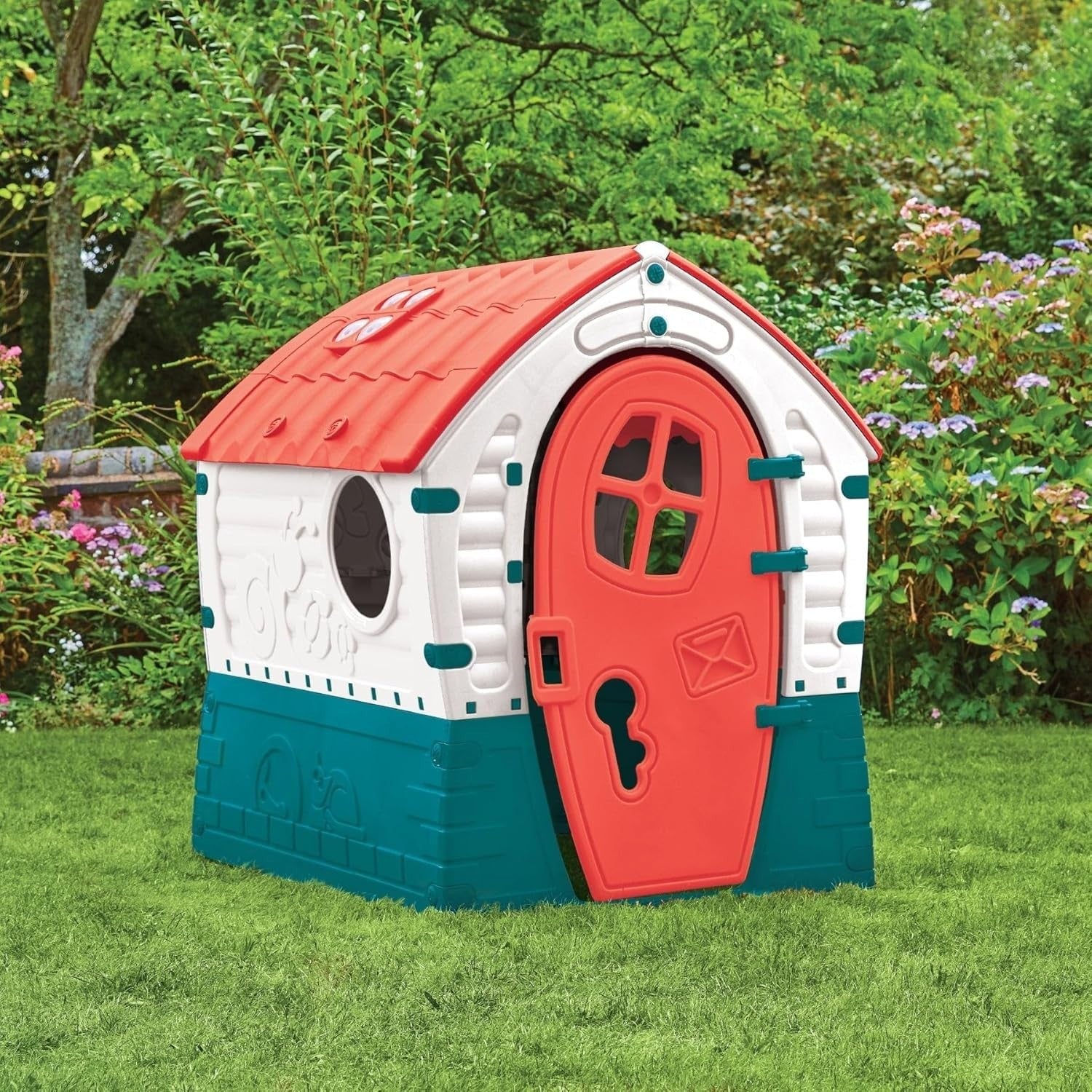 Kids Plastic Playhouse Indoor Outdoor Garden House UV Resistant Age 2+