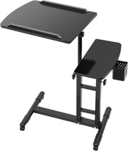 Portable Tattoo Workstation Adjustable Height Mobile Table with Tray Arm Rest