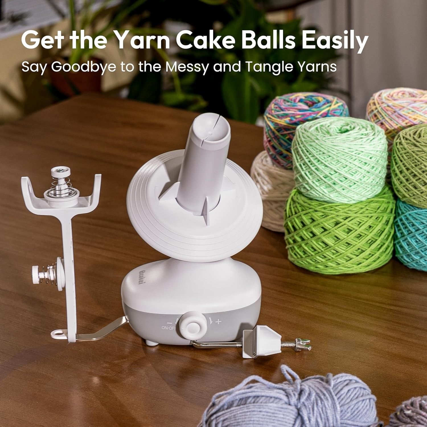 Electric Yarn Winder Wool Ball Winder with Adjustable Speed for Knitting