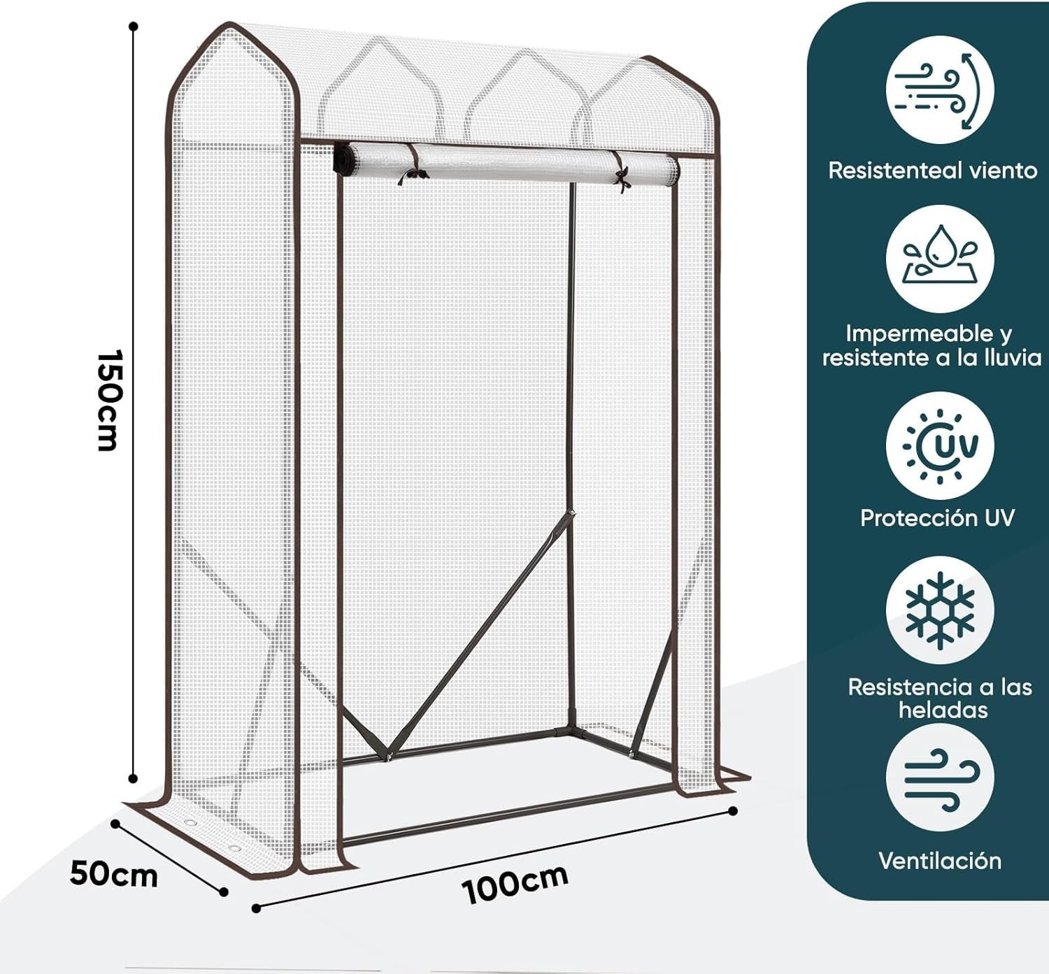 Heavy Duty Tomato Greenhouse 150x100x50cm Waterproof UV Protection Grow Tent