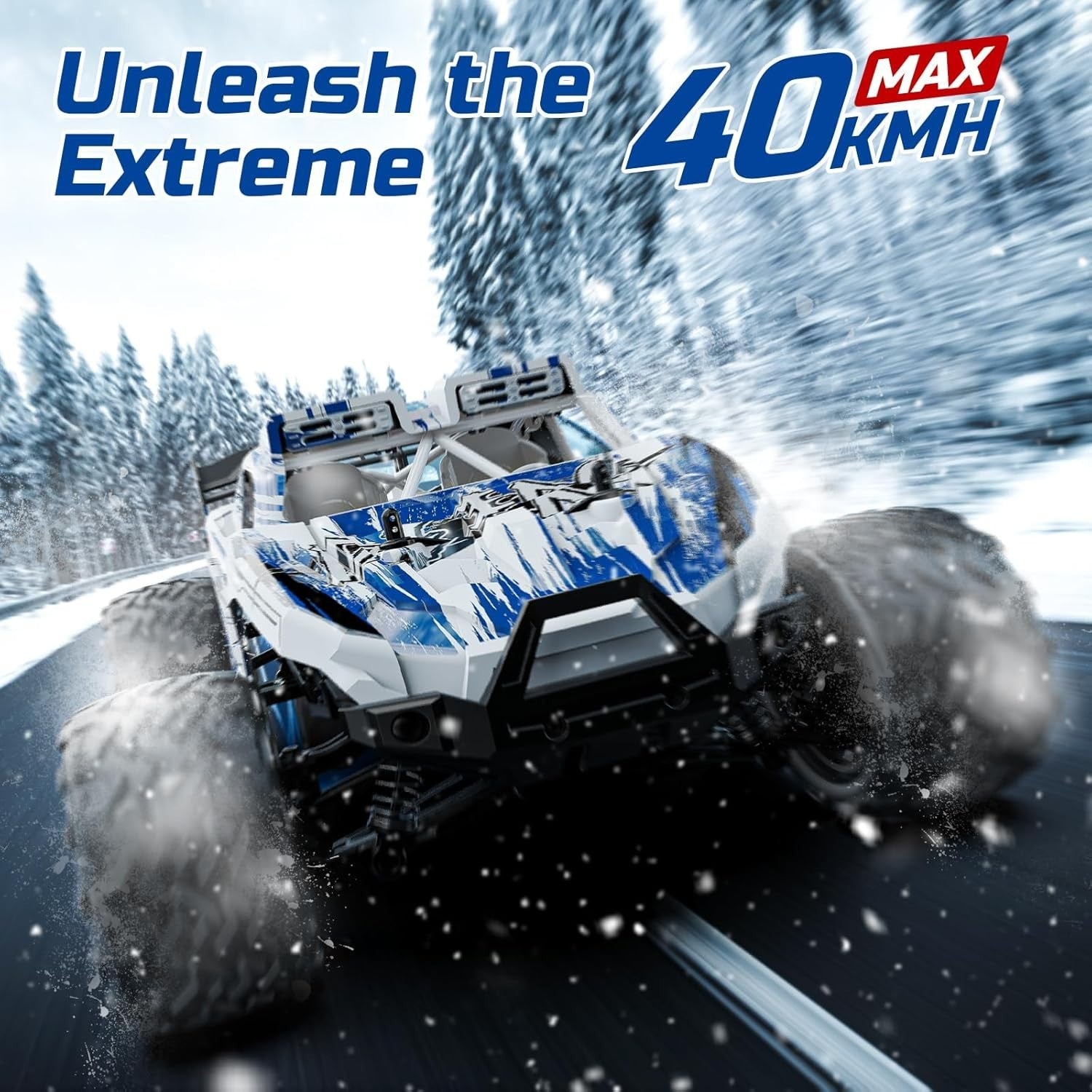 High-Speed 1:14 4WD RC Monster Truck 40KPH Off-Road Car Kids Adults