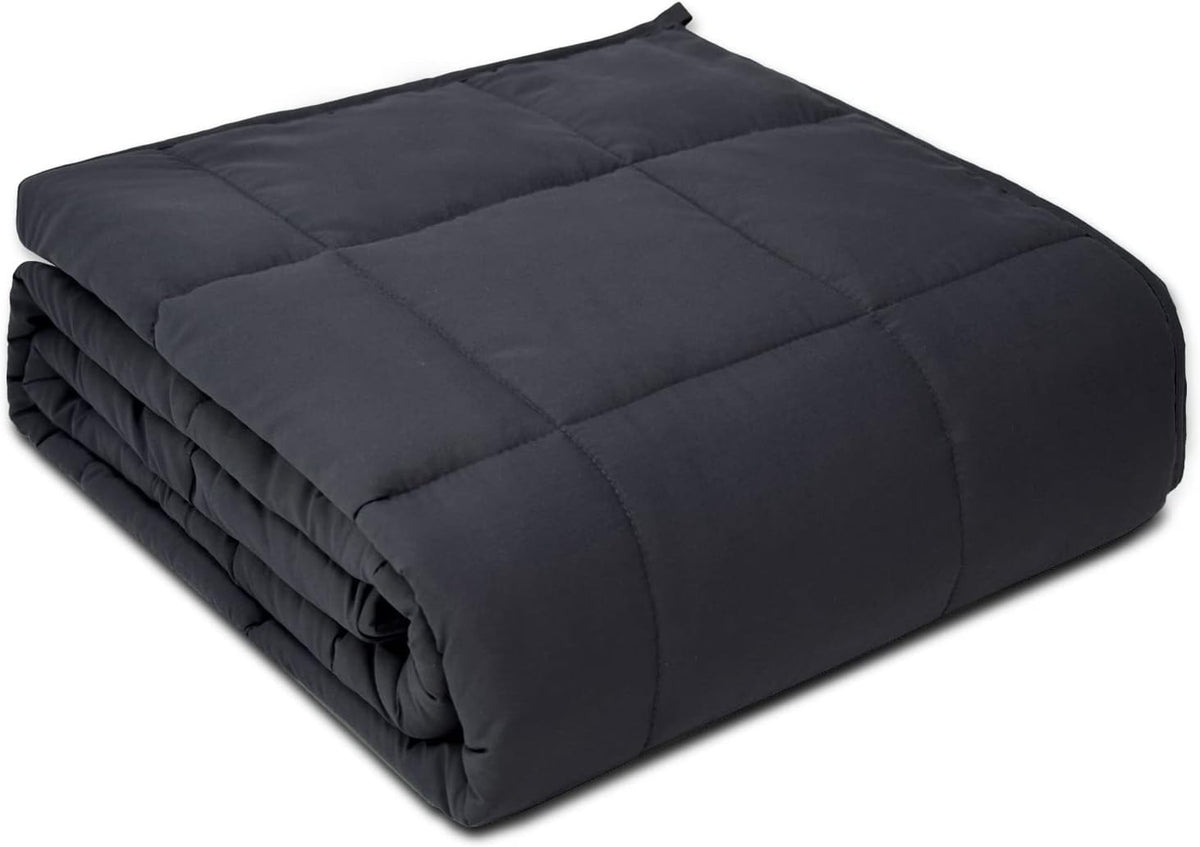 15lb Weighted Blanket Queen 60x80 Dark Grey Cozy Sleep Comfort