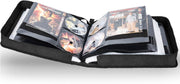 200 CD DVD Storage Wallet Organizer Case 100 Booklet Pockets Black