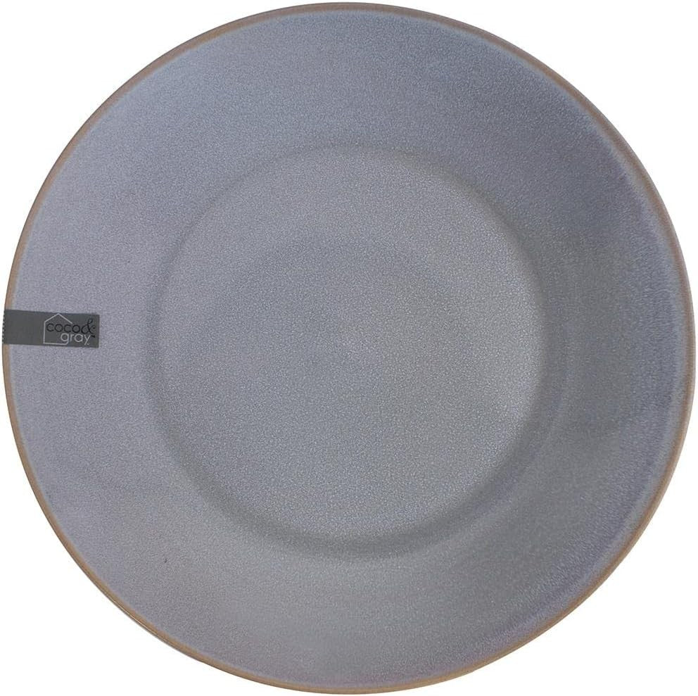 Set of 4 Stoneware Side Plates Reactive Glaze Blue Grey Kitchen Plates