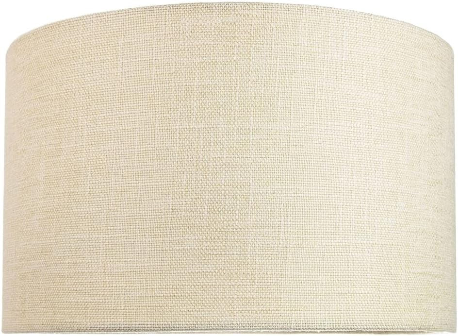 Cream Linen Drum Lampshade 35cm Table Floor Pendant Light Shade
