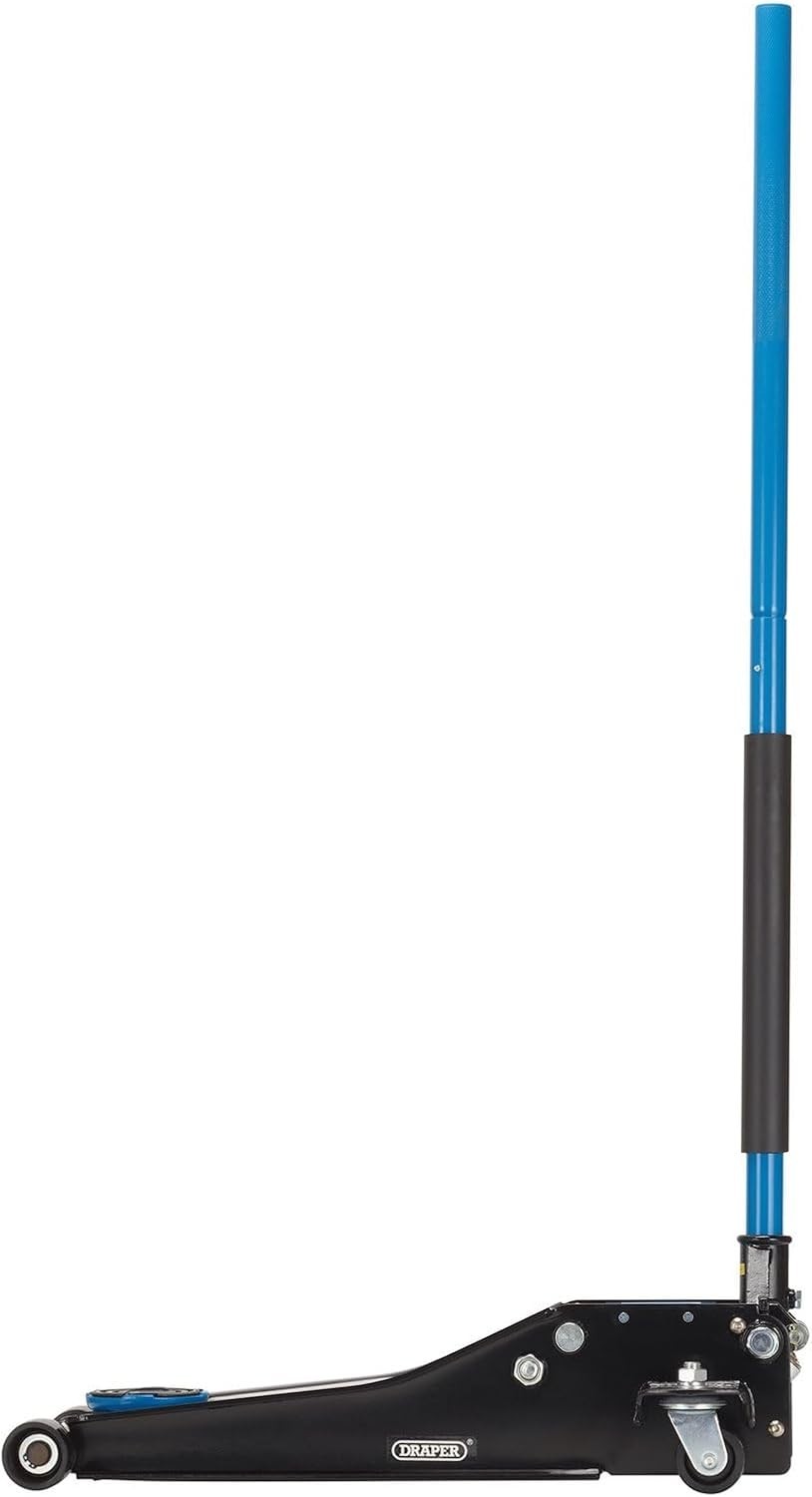 3 Ton Low Profile Trolley Jack 75–505 mm Heavy Duty Car Lift Blue/Black