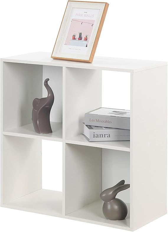 Modern 6-Cube Storage Shelf Unit – Freestanding Bookcase for Bedroom Living Room