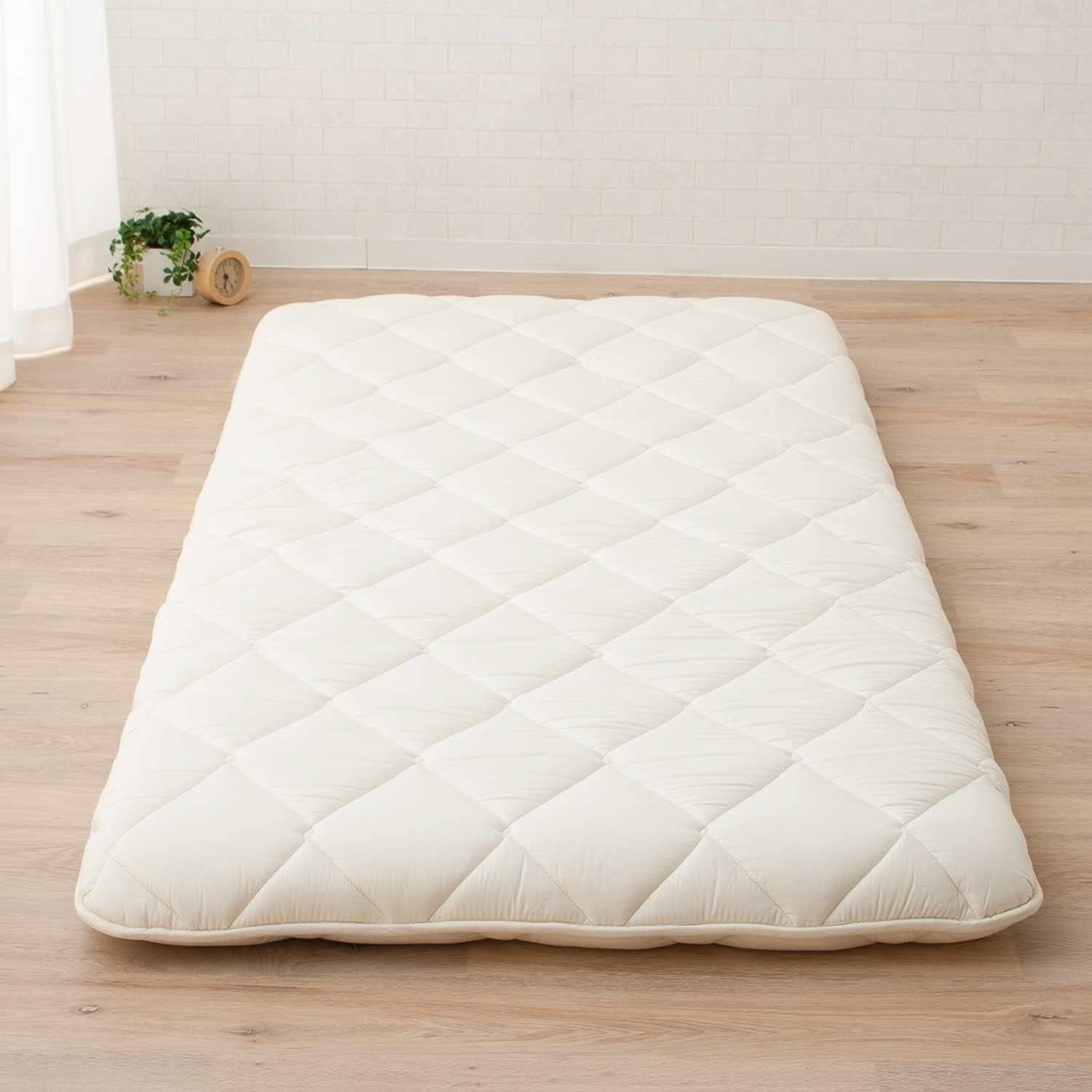 Foldable Floor Futon Mattress Single 3-Layer Cotton Tatami Bed Firm