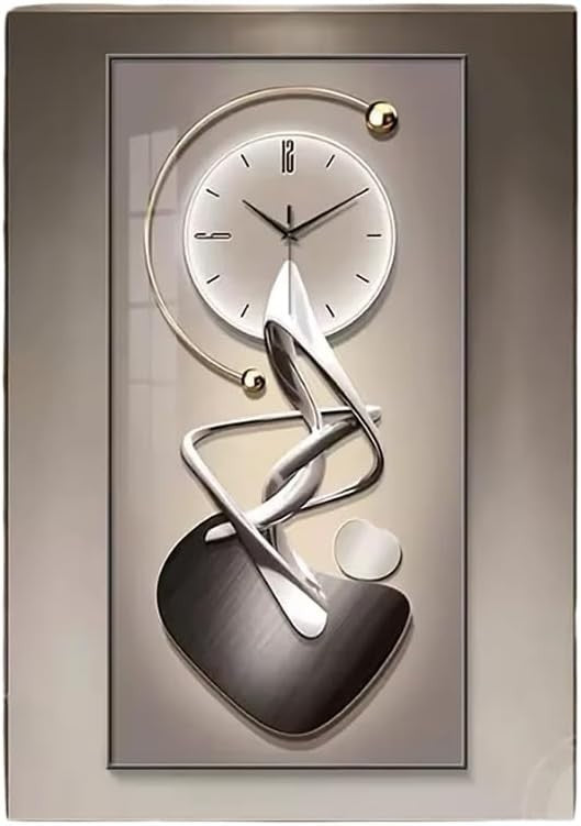 Modern Abstract Wall Clock 70x140cm Silent Quartz Artistic Home Decor