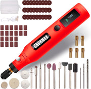 Mini Cordless Rotary 3 Speed USB Rechargeable Grinder with 72 Accessories