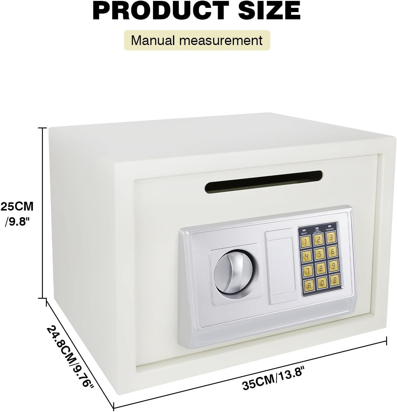 16L Digital Safe Box Electronic Keypad Security Cash Document Safe