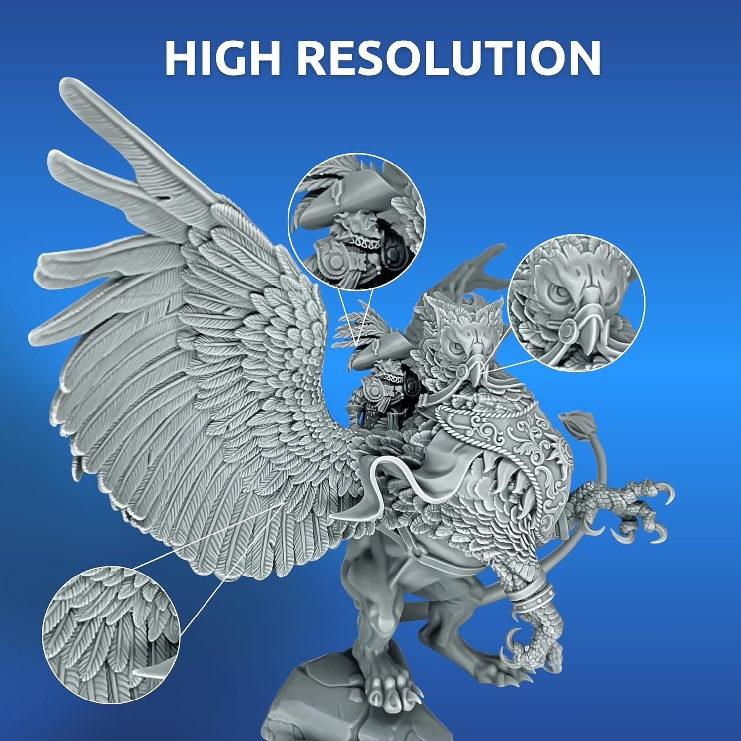 Tough Resin for Miniatures 4K 8K 12K Fast Cure Low Odor 5KG LCD SLA DLP