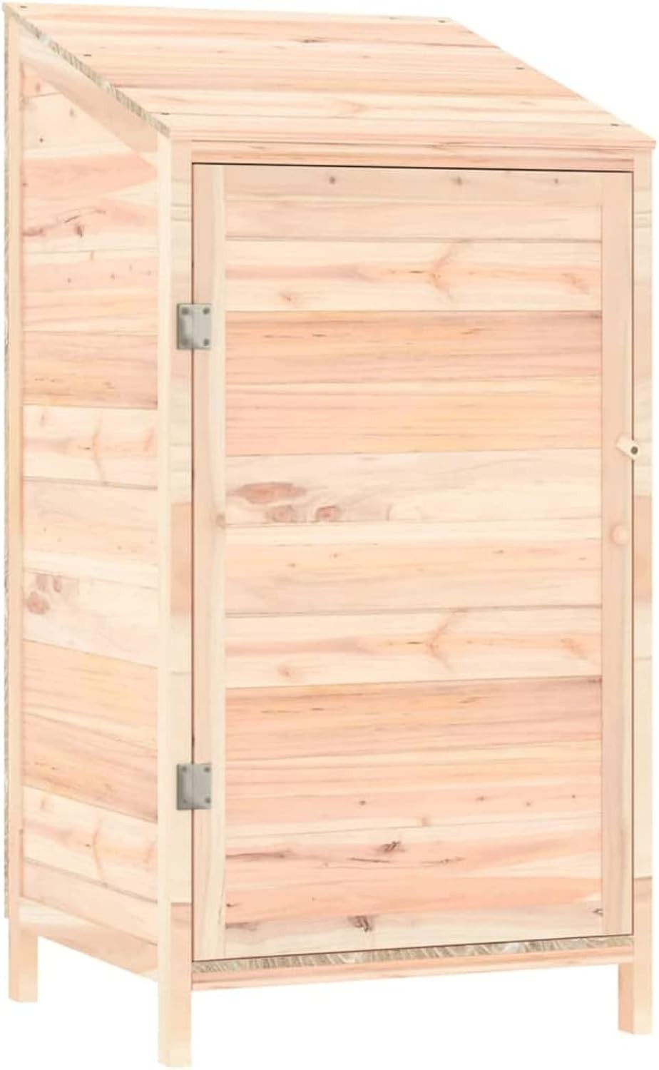 Wooden Garden Shed Outdoor Storage Cabinet Weatherproof Solid Fir Wood Natural